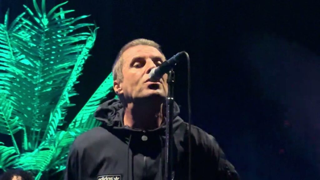 Liam Gallagher performing "D'Yer Wanna Be a Spaceman?" live at Utilita Arena Cardiff, June 3, 2024